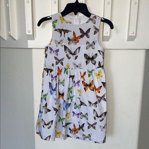 Butterfly Print Sleeveless Dress